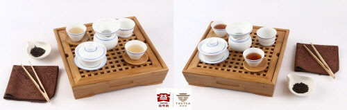 대익생차티세트(좌), 대익숙차티세트(우)